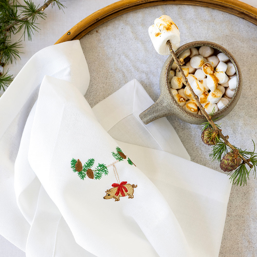 Julservett med julgris