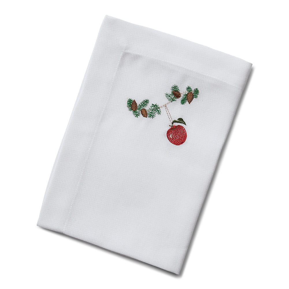 Juleserviet med æble