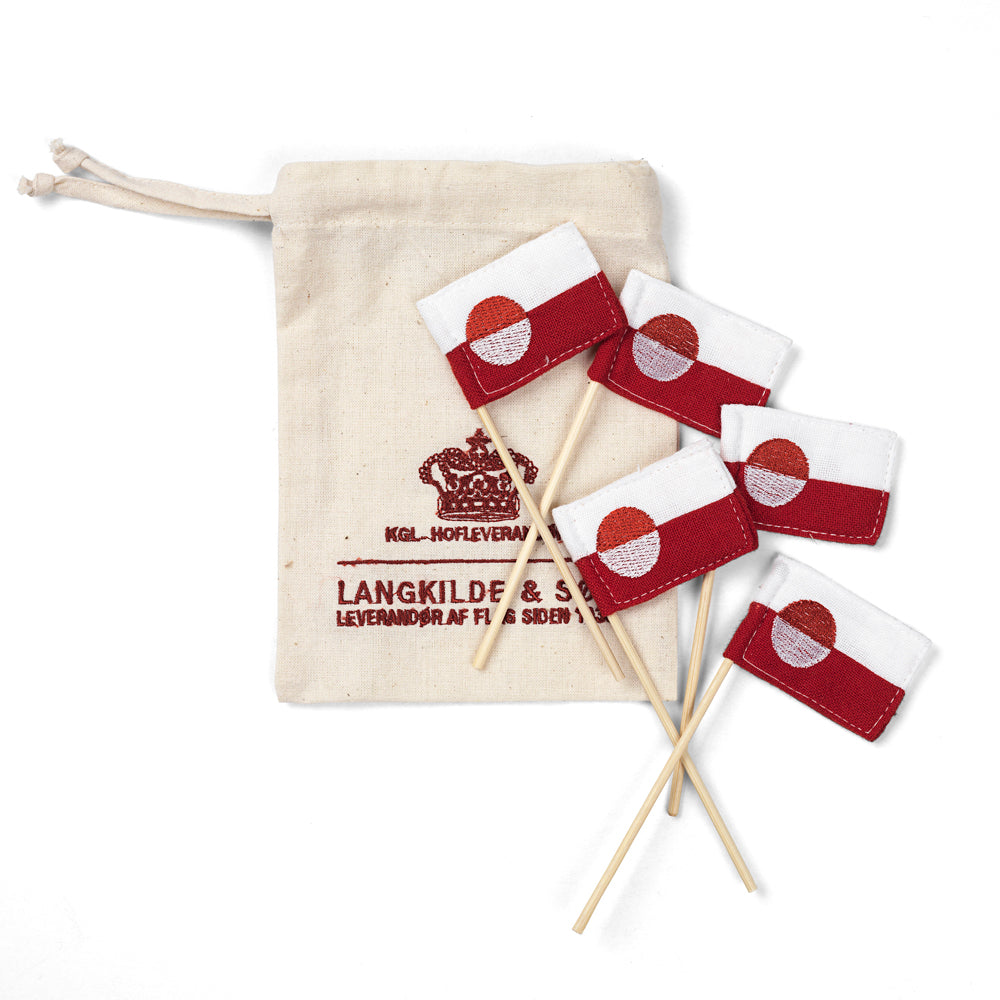 Grönländska lagertårtsflaggor av tyg