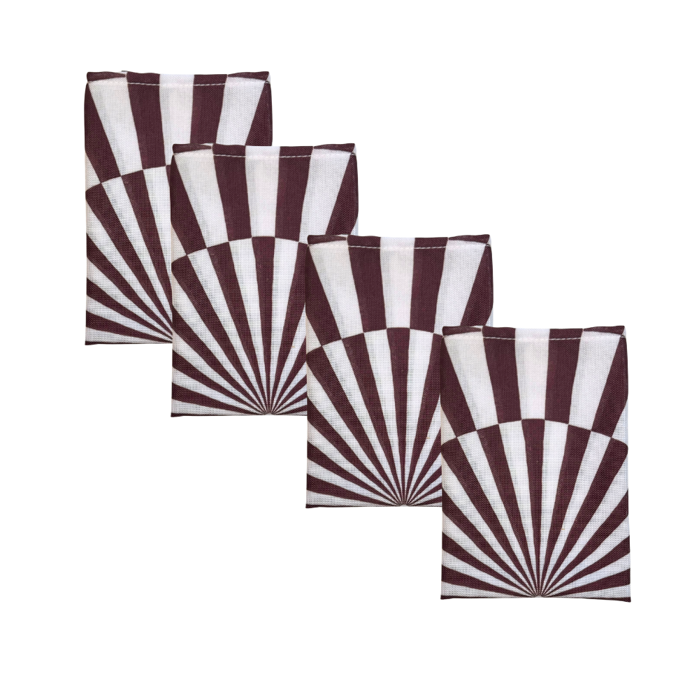 4 st. mokka cirkusservetter