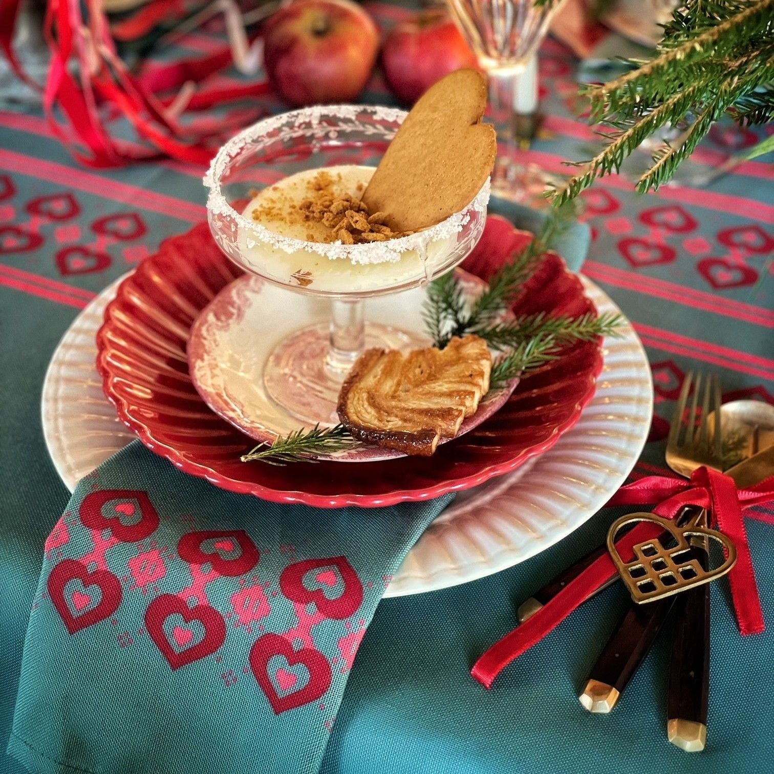 2 st. Hjärtservetter