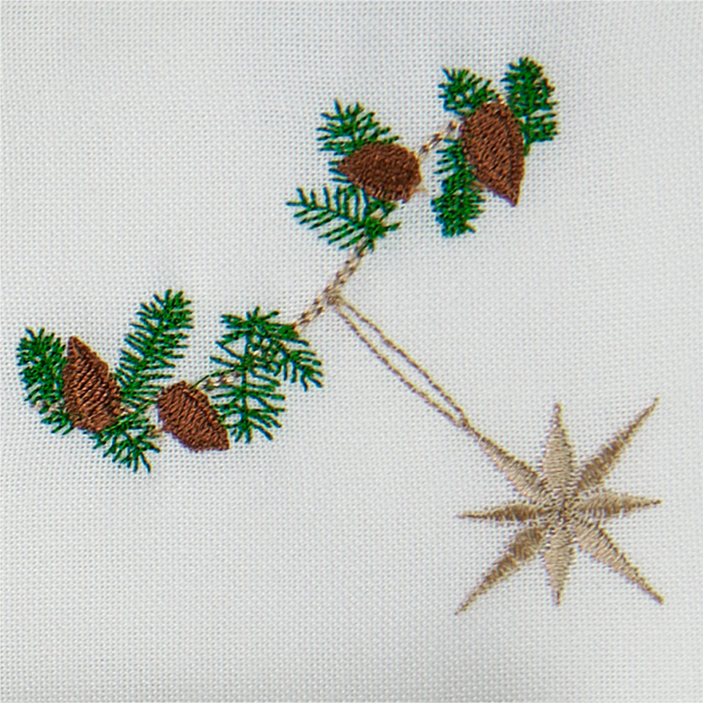 6 stk. julservetter med blå motiv