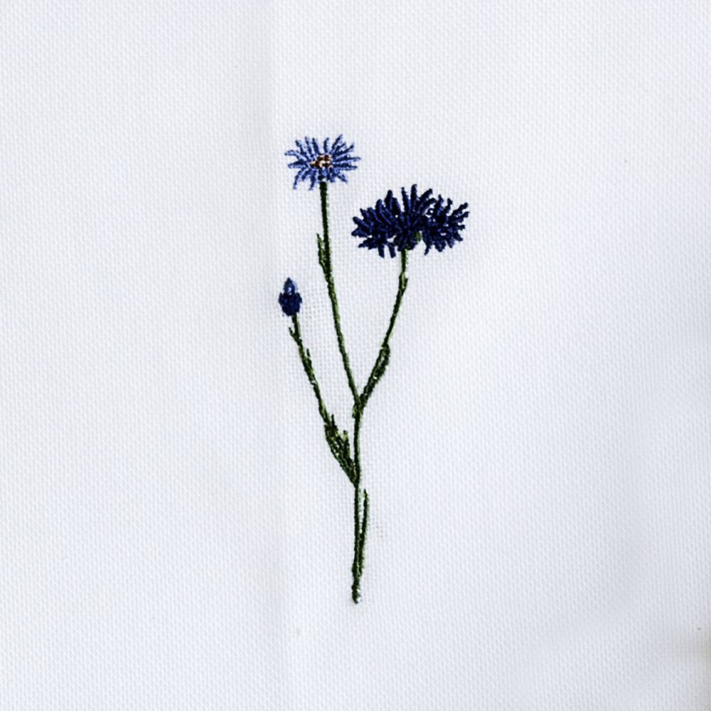 Flora serviet med kornblomst