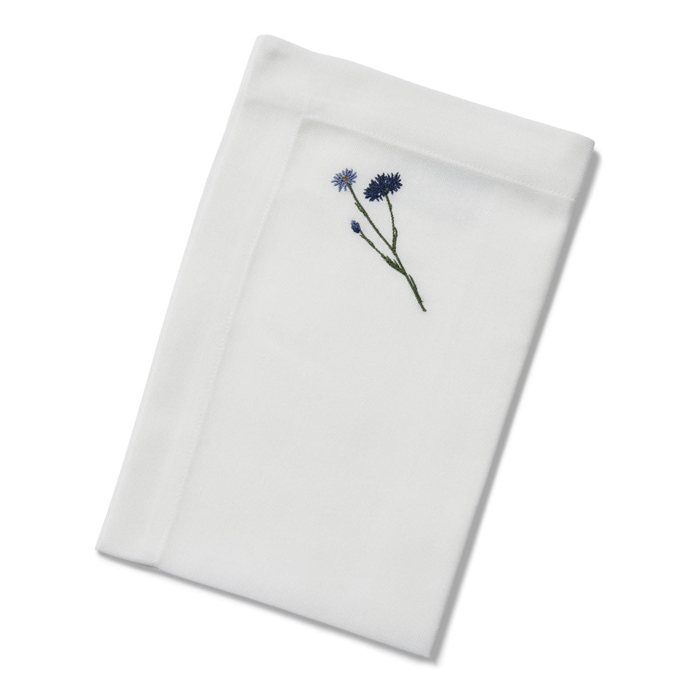 Flora serviet med kornblomst