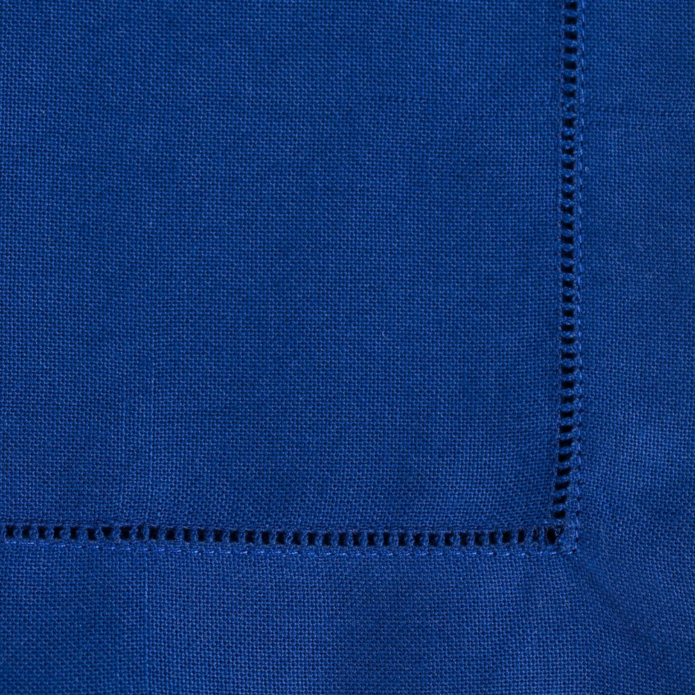 Blå servett med hålsöm