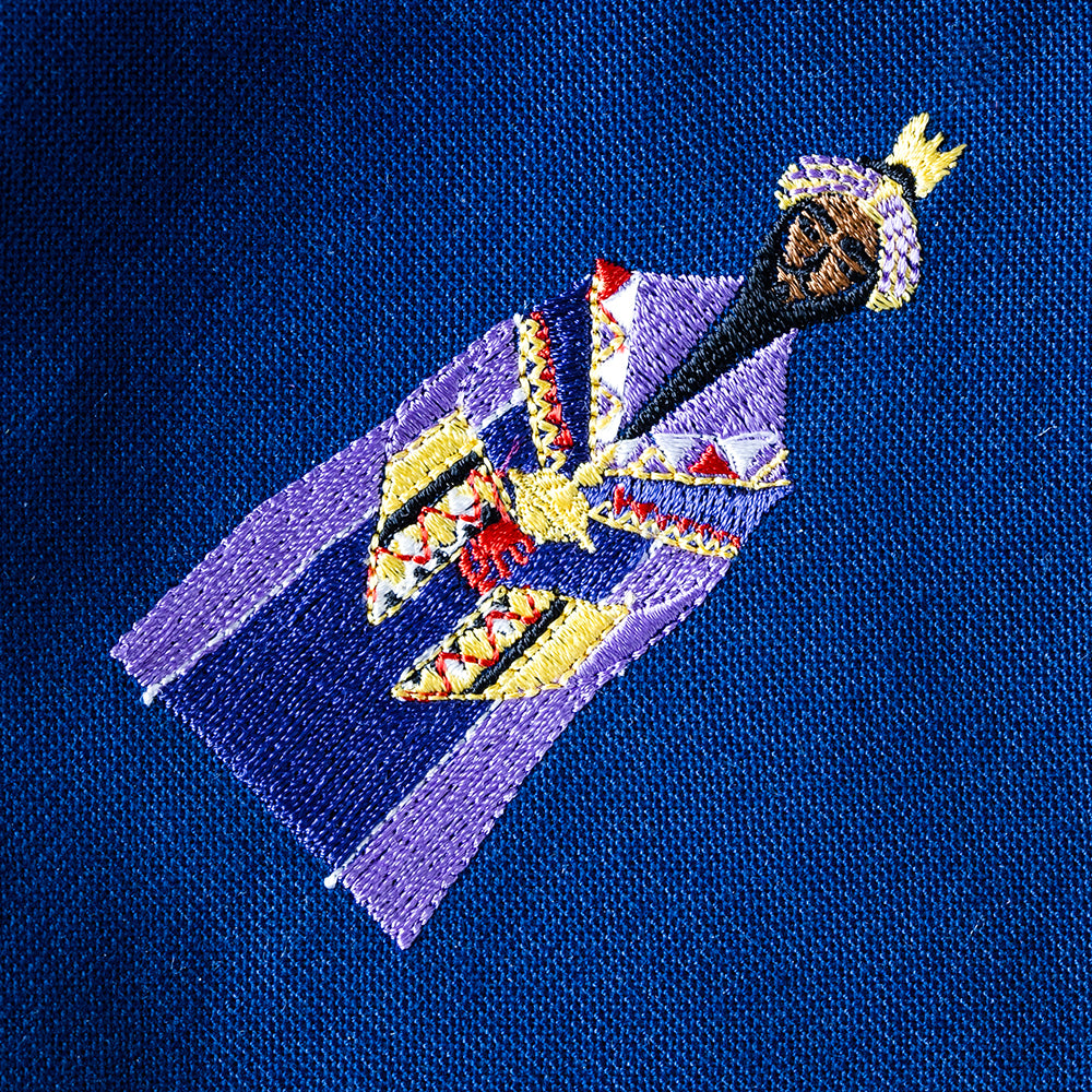 Midnattsblå servett med Caspar - Stardust