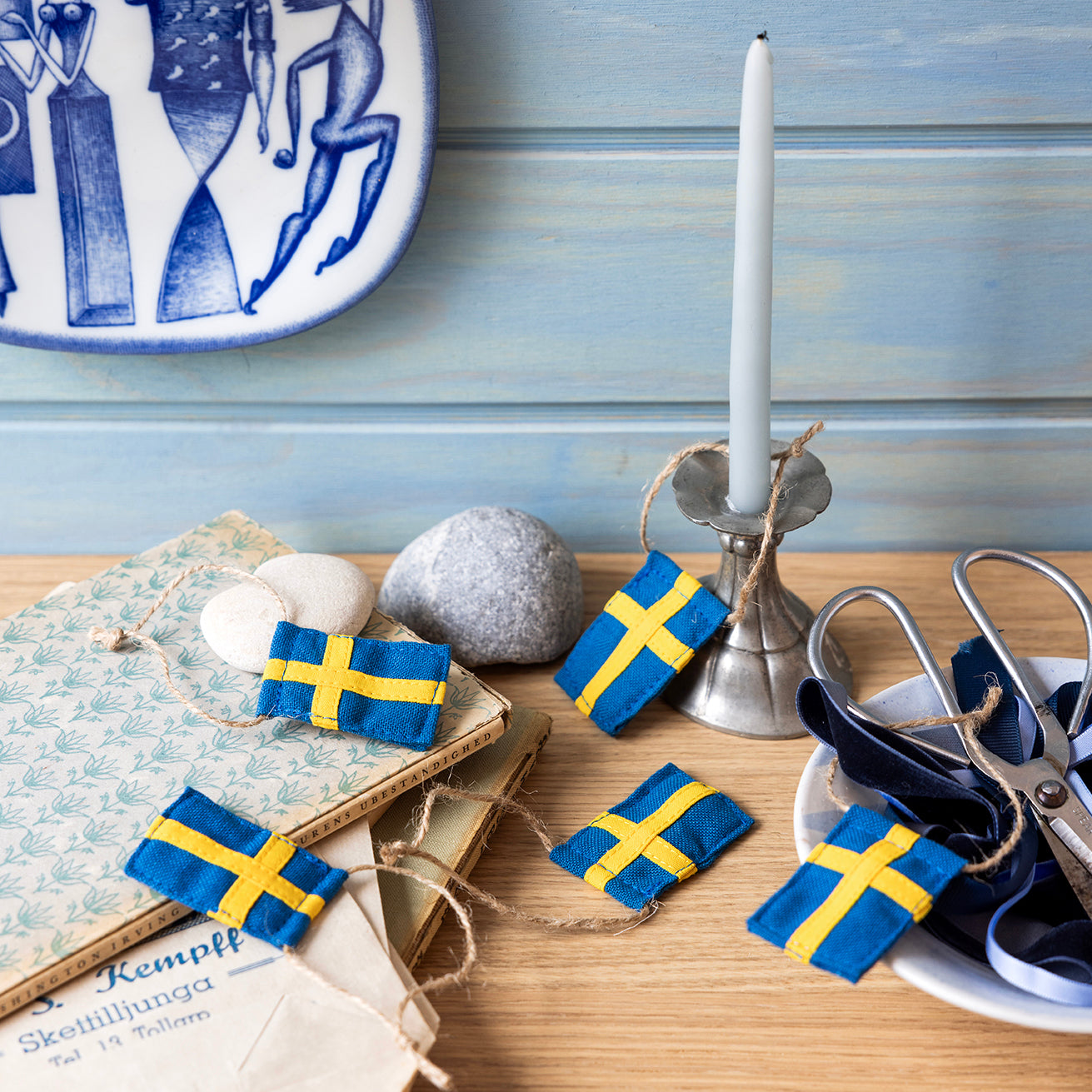 Dekorationsflaggor 5 st.