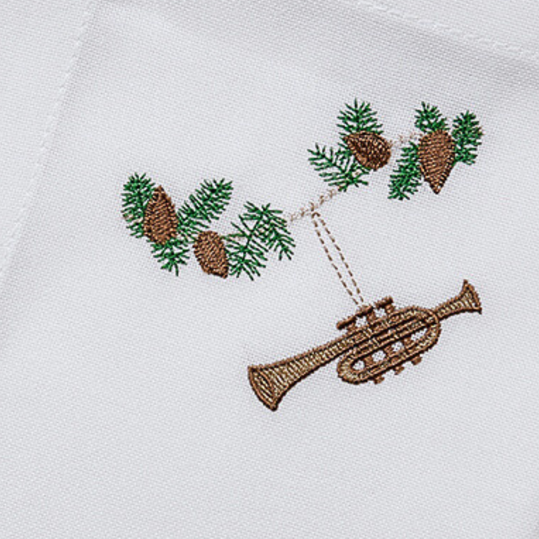 Julservett med trumpet