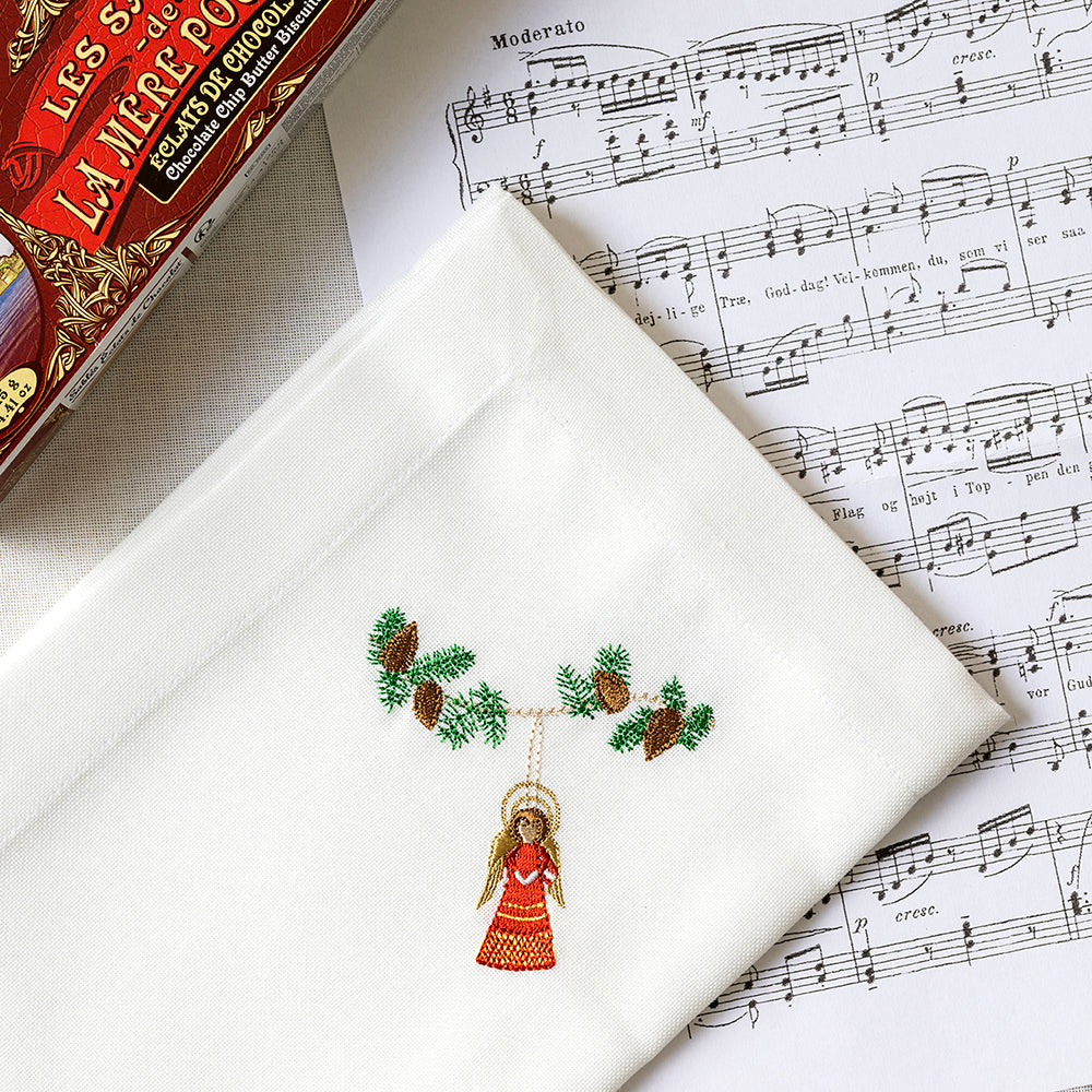 Julservett med ängel