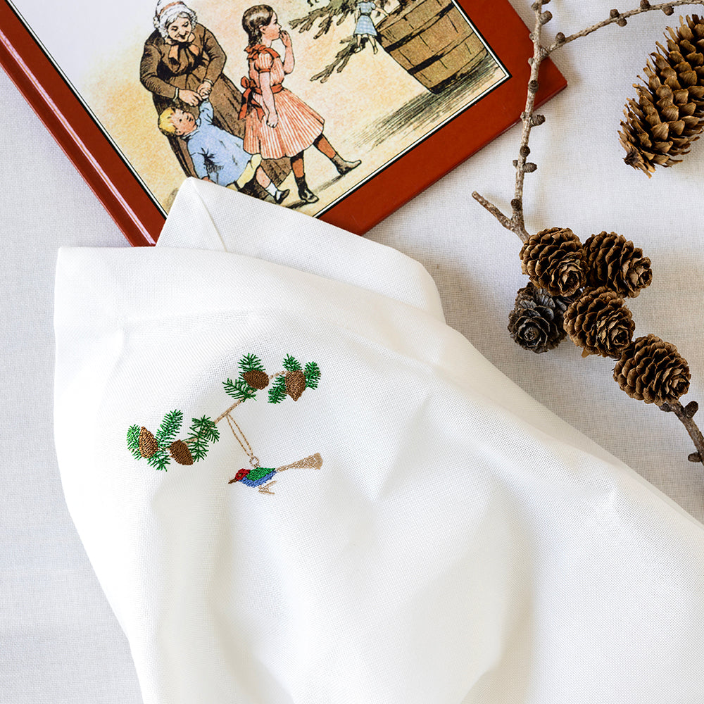 Julservett med fågel