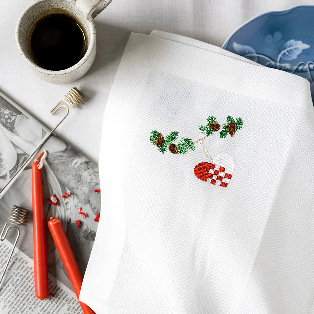 Julservett med julhjärta