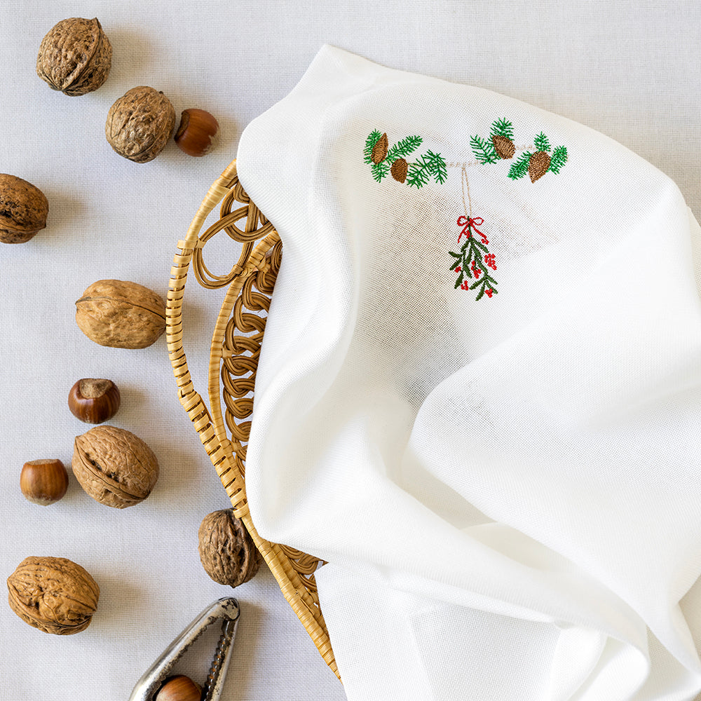 Julservett med mistel