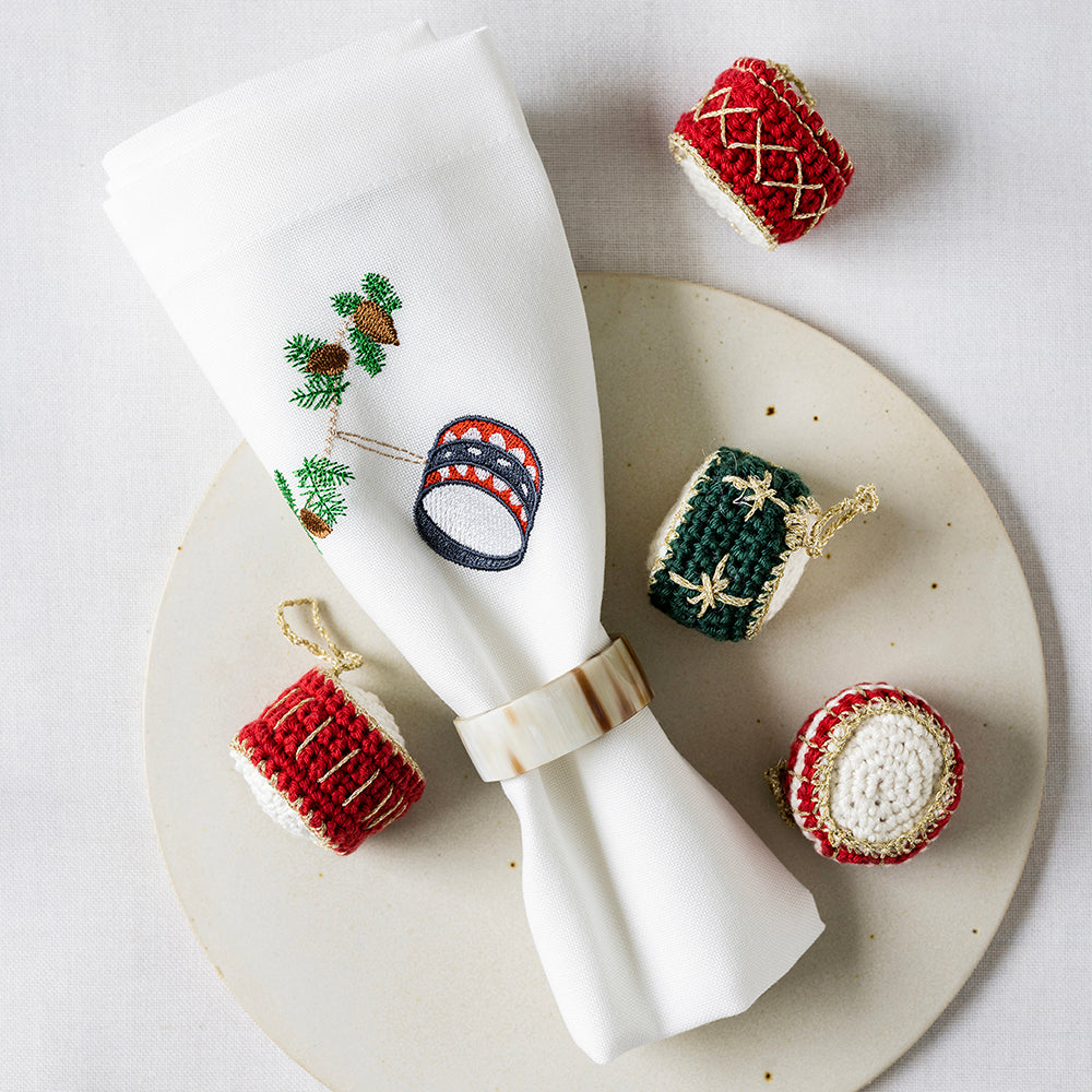 6 stk. klassiska julservetter