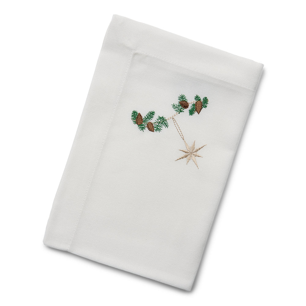 Julservett med guldstjärna