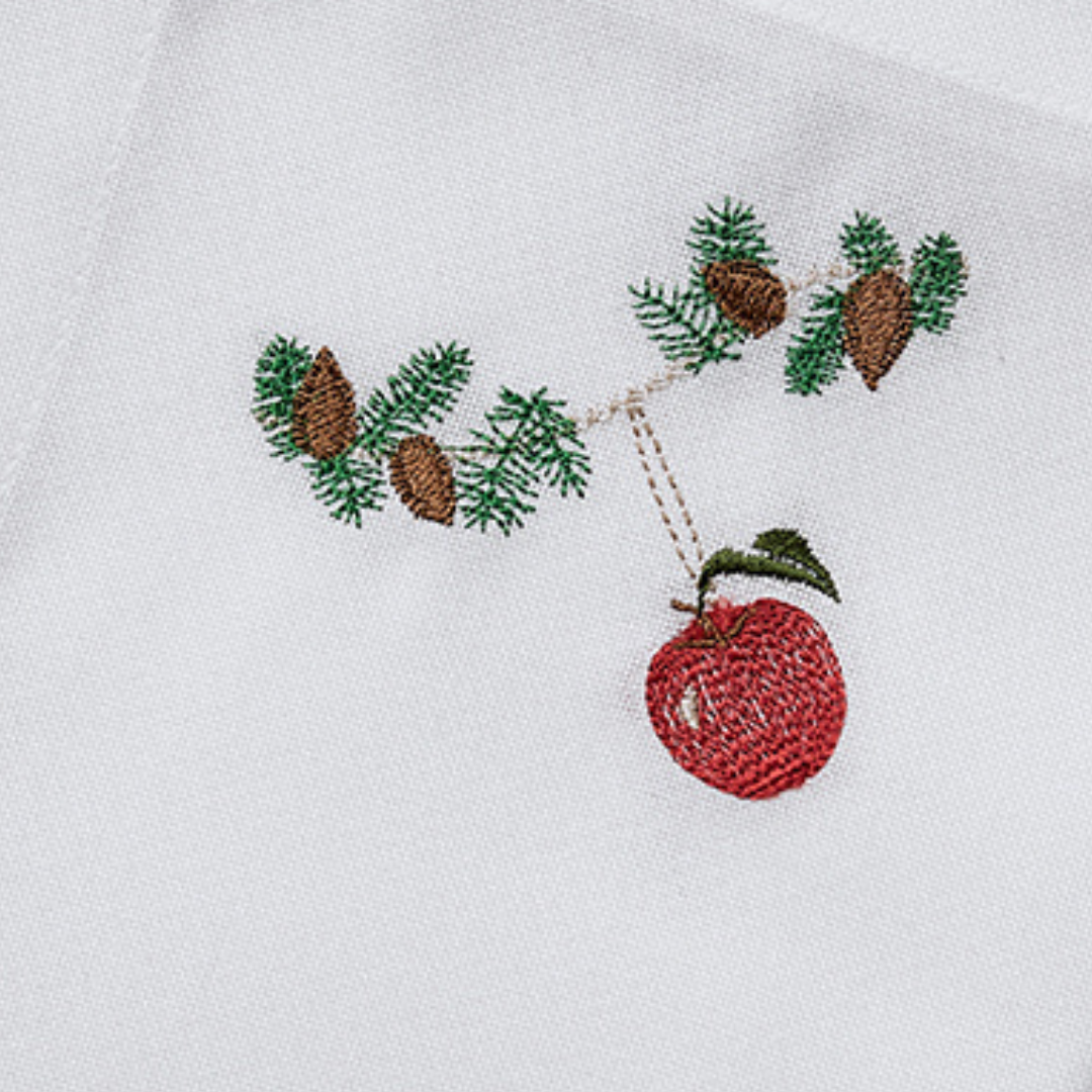 Julservett med äpple