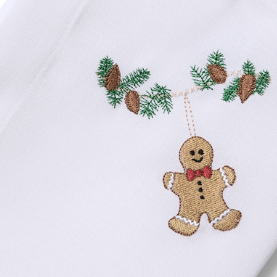 Julservett med pepparkaksgubbe