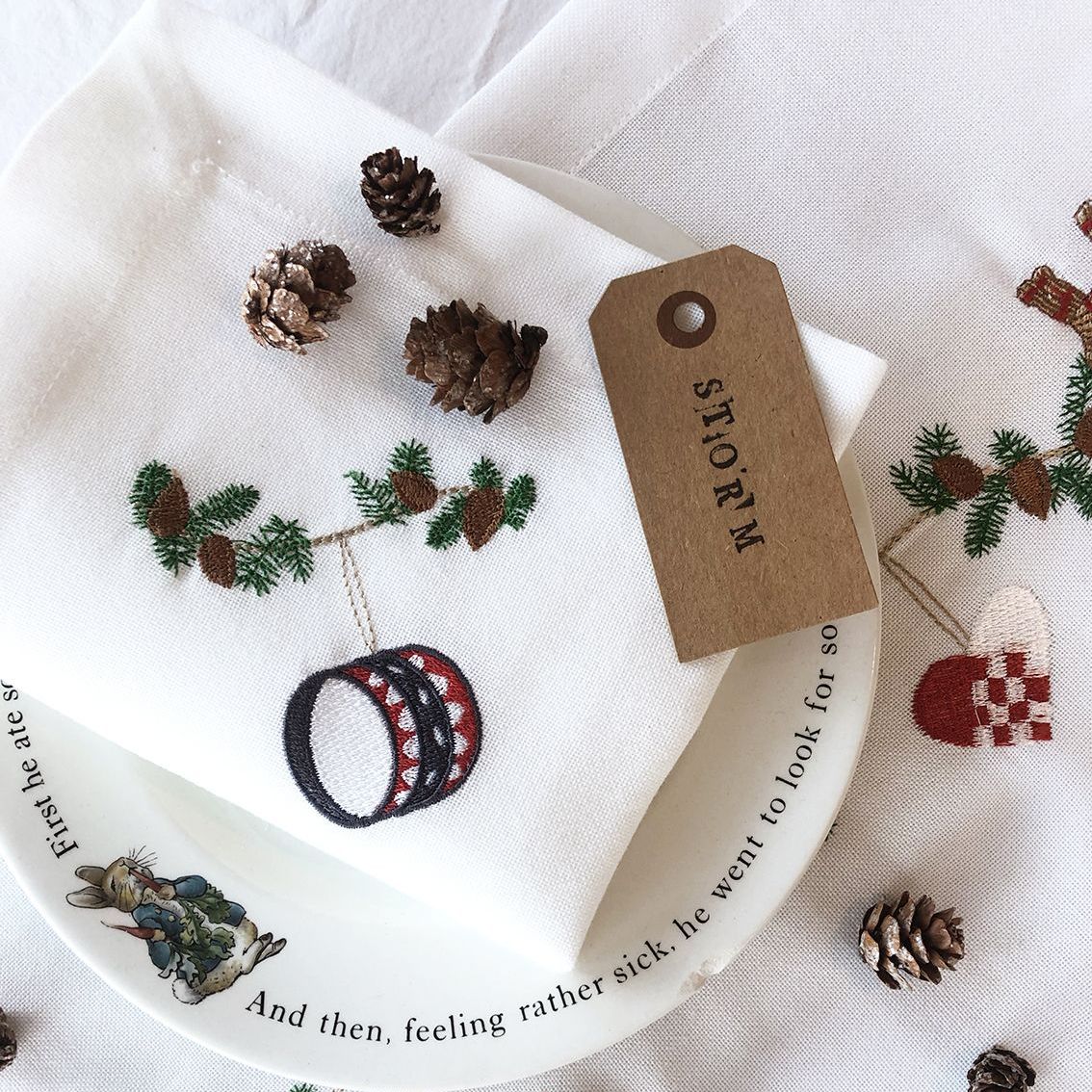 Julservett med trumma