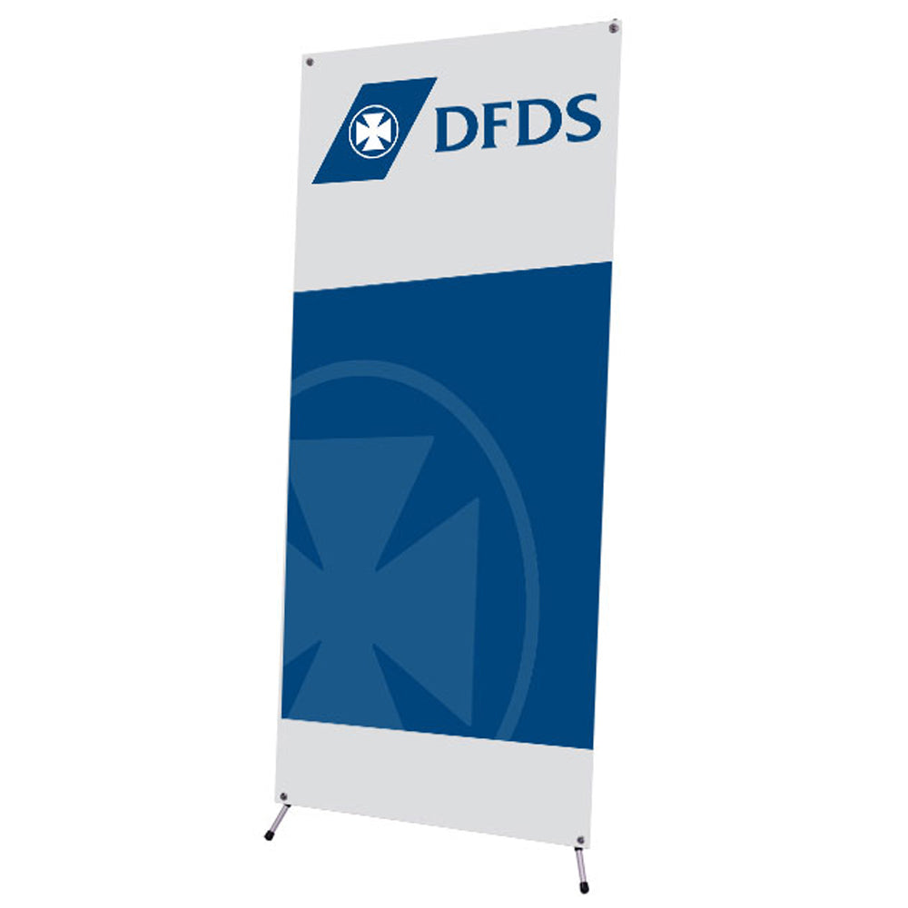 Budgetvenlig Roll-Up med 4-farvet logotryk