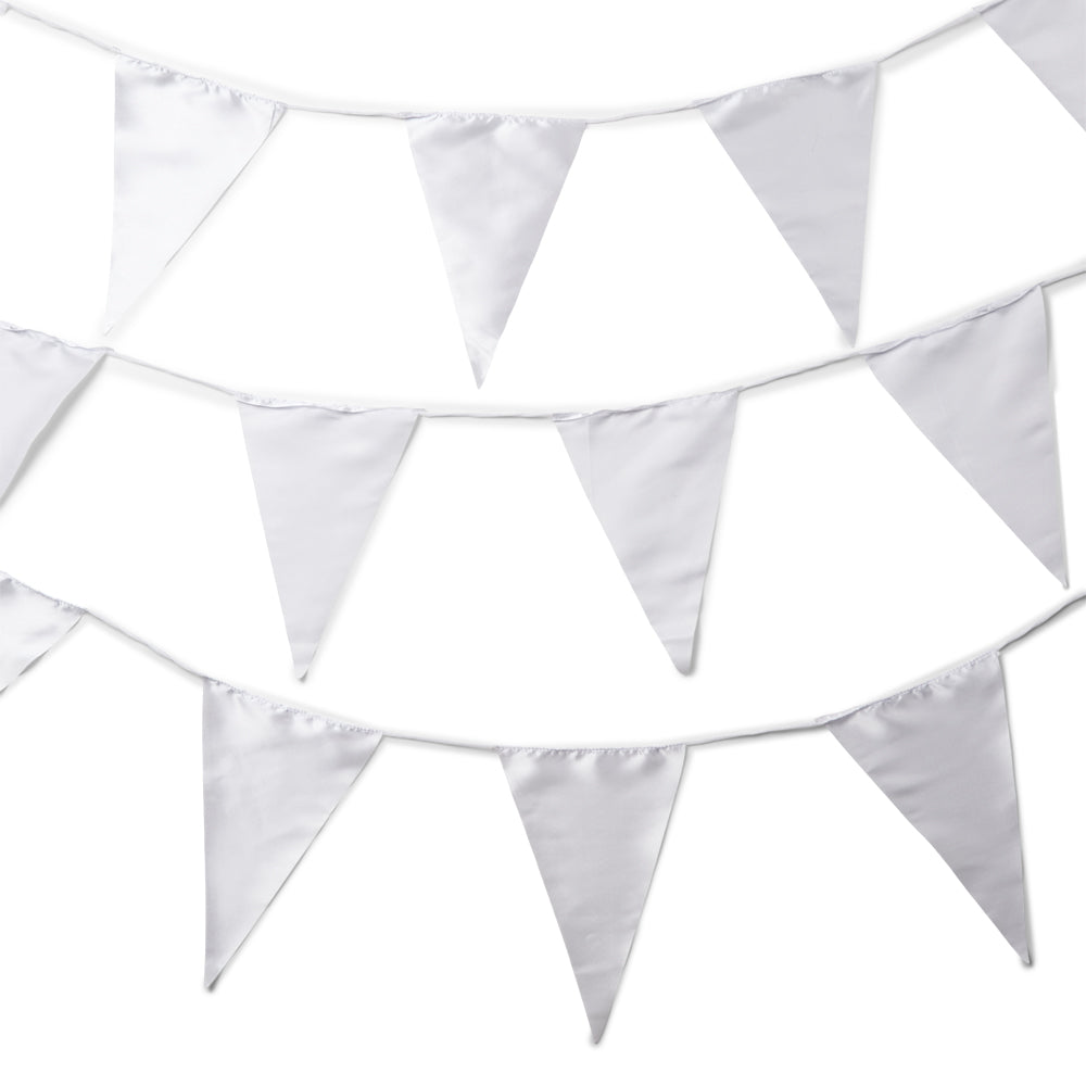 Elegant vitt flaggspel