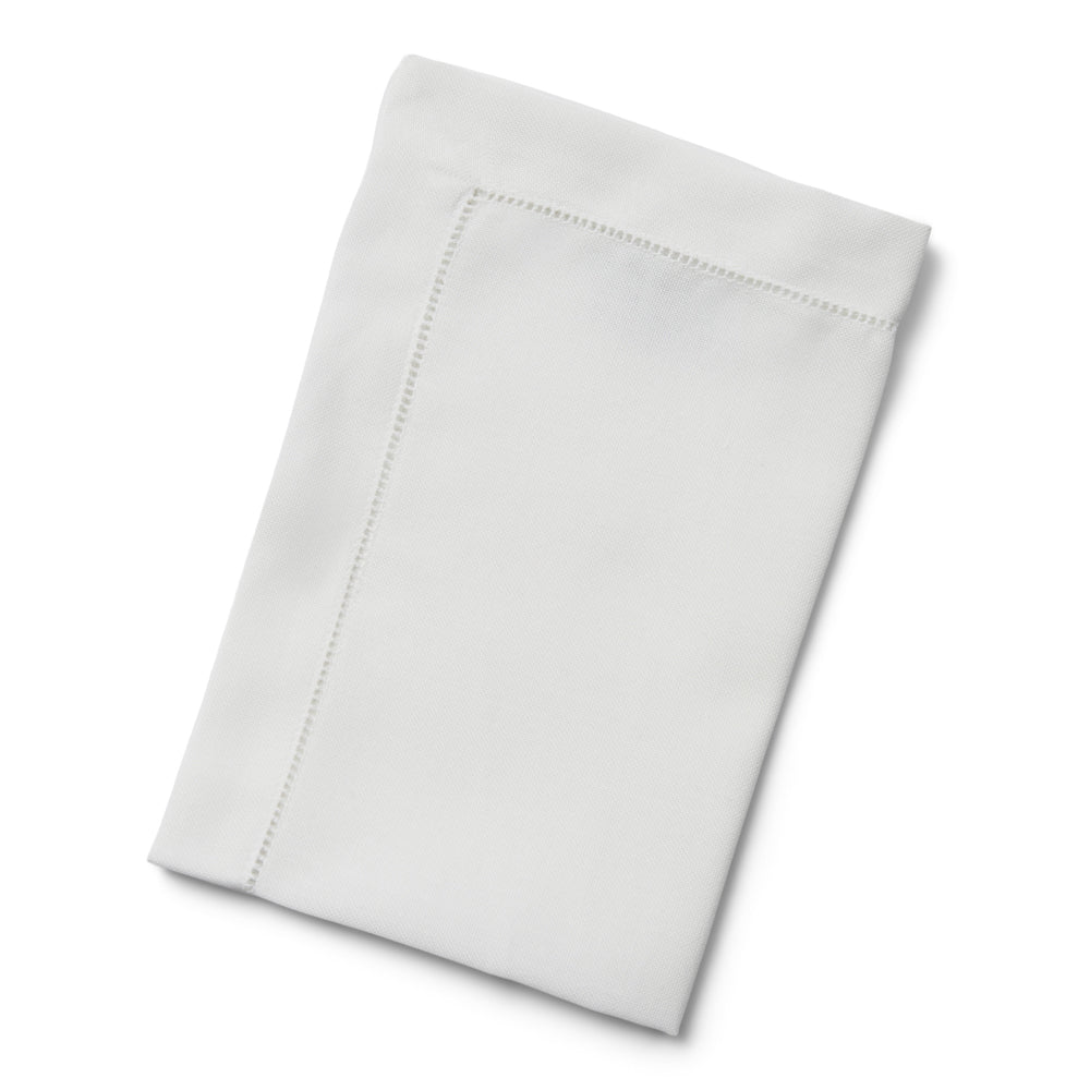 Vit servett med hålsöm