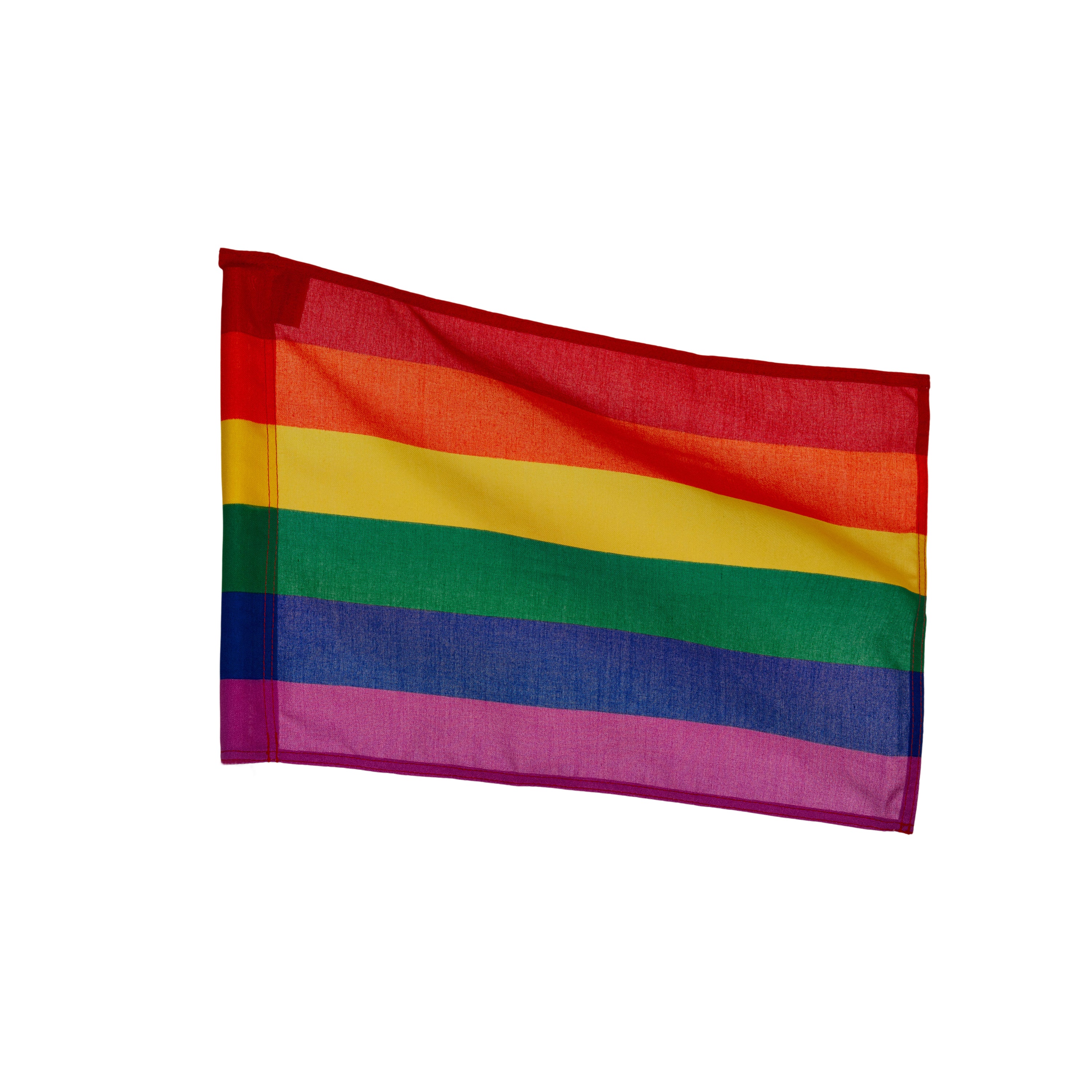 Prideflagga till flaggstång fasad