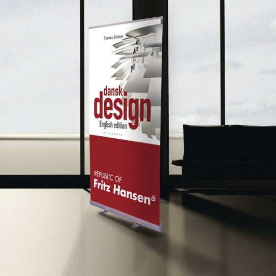 Klassisk Roll-Up med 4-färgtryckt logotyp