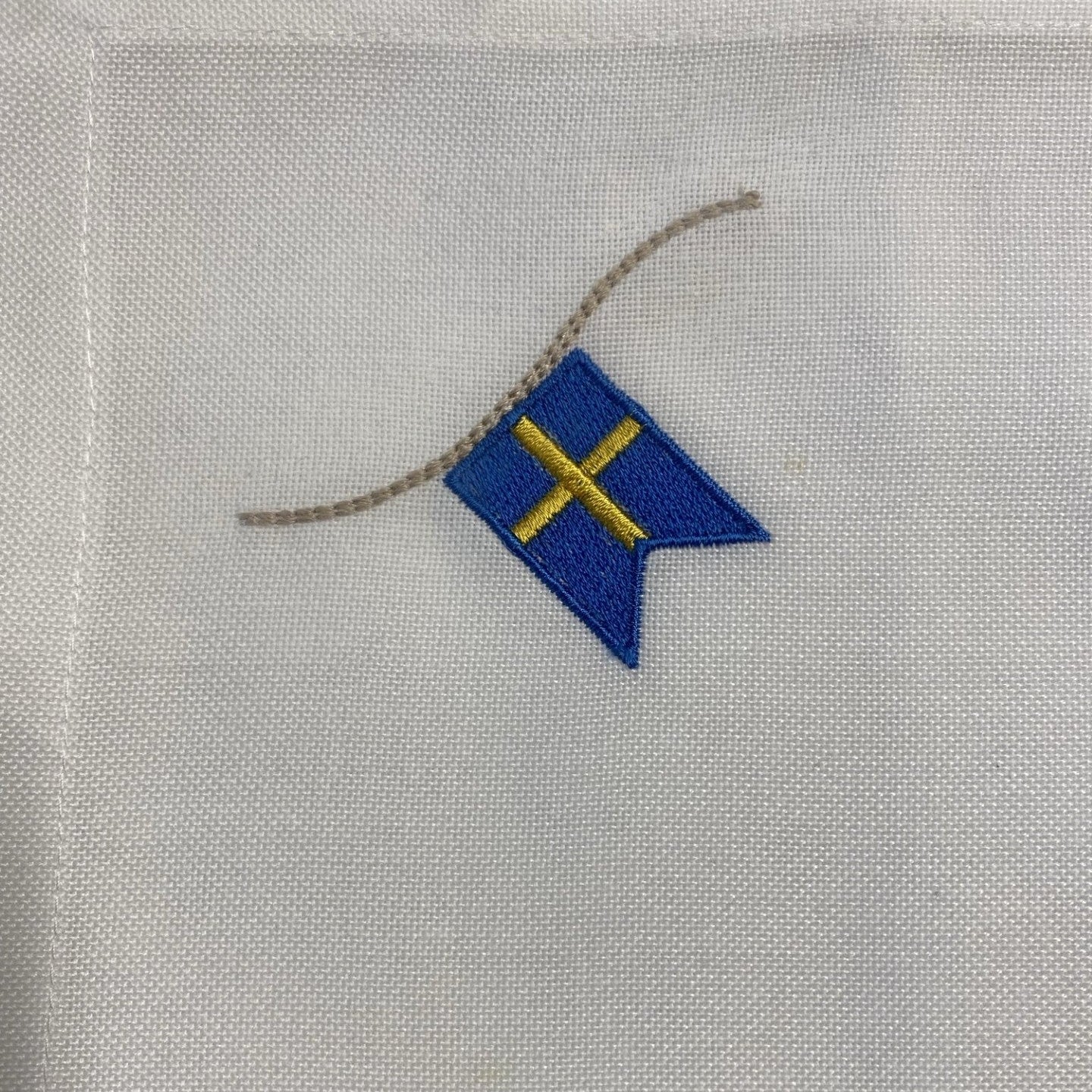 Stofserviet med svensk flag, 50 x 50 cm - 2. sortering