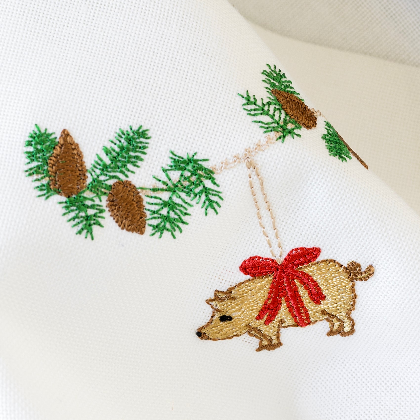 Julservett med julgris