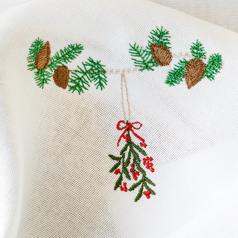 Julservett med mistel