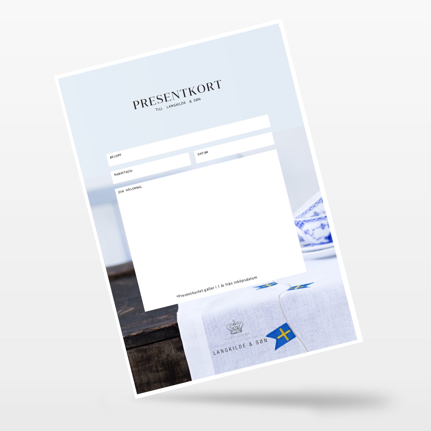 SE Gavekort / print-selv